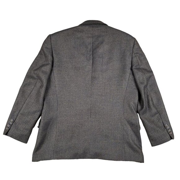 Vintage Oscar De La Renta 100% Wool Brown Three Button Sports Coat Size 42R - Picture 2 of 9